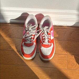 Kids Red and Pink Sneakers